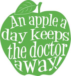 An apple a day keeps the doc away ! - Nice cream à la pomme