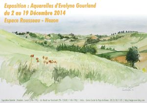 EXPOSITION DES AQUARELLES D'EVELYNE GOURLAND - 2 au 19 DEC. 2014