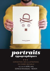 "Portraits Typographiques" - Exposition de Cedric Bucaille - 2 > 17 AVRIL au Centre Social