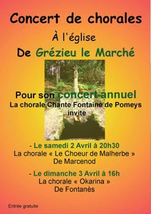 Chante Fontaine en concerts annuels
