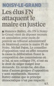 Le Parisien du 11/10/14