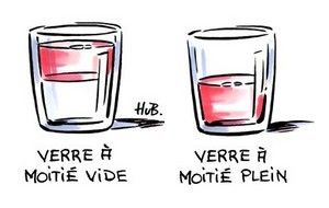 Le verre est-il à moitié vide ou à moitié plein ?