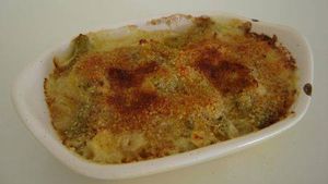 Gratin de crabe au lait de coco, gingembre et piment