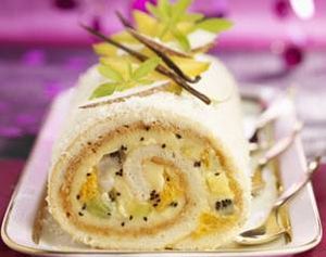 La Bûche aux fruits exotiques
