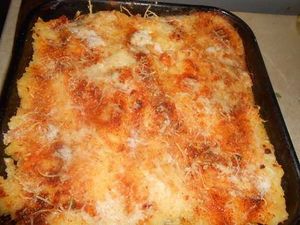 Parmentier de patates douces au poisson et lait de coco