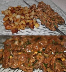 Brochettes de zébu marinées au gingembre et citron