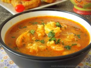 Soupe de crevettes épicée