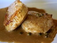 Filet mignon de porc au poivre vert