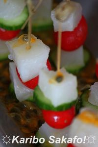 Brochettes apéritives à la légine fumée