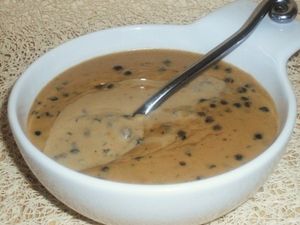 Sauce au poivre vert