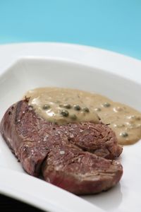 Filet de bœuf au poivre vert