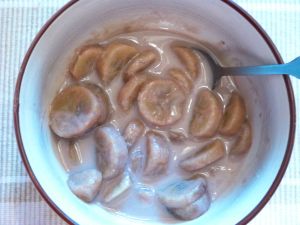 Banane verte au coco