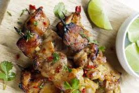 Brochettes marinées