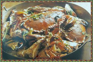 Crabes aux haricots noirs salés et au gingembre