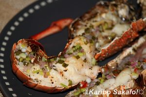 Langouste grillée sauce chien