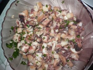 Poulpe à la vinaigrette