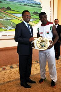 Séverin Mamonjisoa, champion du monde en Kick Boxing