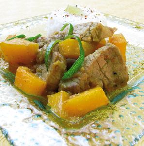 Colombo de porc à la mangue