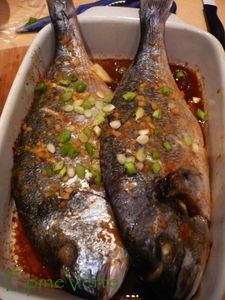 Dorade au gingembre et à la sauce soja