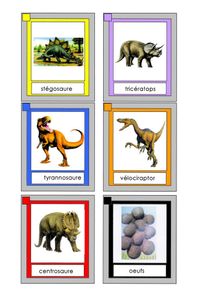 dinosaures, jeu du "mistigri"