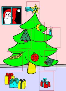 Noël, lexique avec fenêtres