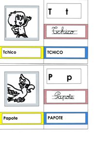 Tchico de J P Idatte: cartes de mots