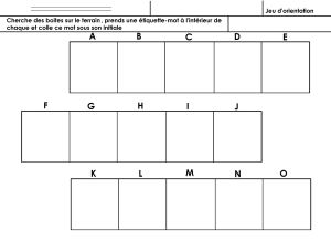 alphabet, jeu d'orientation Grande Section CP