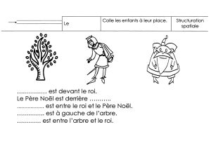Vocabulaire spatial, lecture de phrases