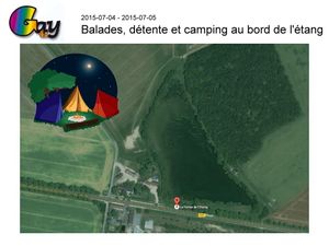 2015-07-04 Balades, détente et camping au bord de l'étang…