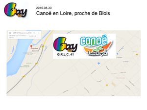 Canoé en Loire, proche de Blois