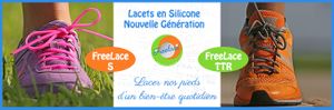 FreeLace S & FreeLace TTR : Lacet silicone triathlon, trail