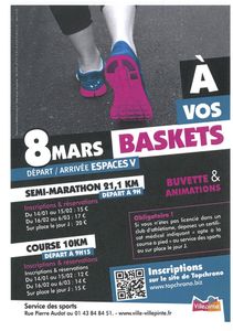 Le 8 mars chaussez vos baskets : Tripp Sport à Villepinte !
