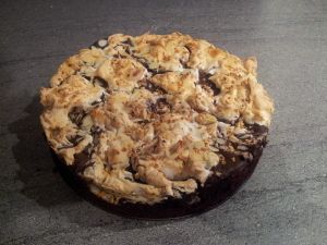 Gâteau chocolat noisette meringué