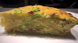 Tortilla de pommes de terre et de courgettes