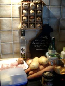 SAUTE DE PORC A LA CREME DE MOUTARDE