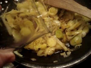 Saumon à la fondue de poireaux