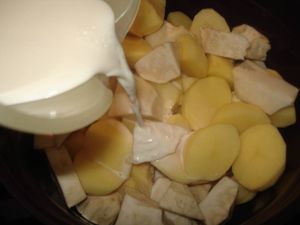 Saumon et écrasé de céléri