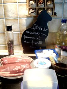 FILETS DE CANARD AU POIVRE ET AU PORTO