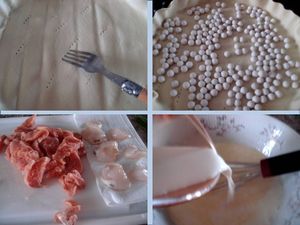 MA TARTE AU SAUMON ET NOIX DE SAINT-JACQUES