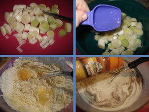 FLAMICHE AUX POIREAUX ET AU SAUMON
