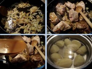 SAUTE DE PORC, SAUCE TOMATE ET POMMES-DE-TERRE