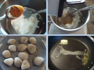 NOIX DE SAINT-JACQUES A LA CREME