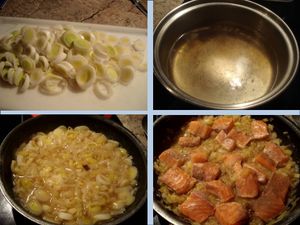 FONDUE DE POIREAUX AU SAUMON