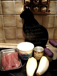 AIGUILLETTES DE CANARD A LA CREME ET AUX CHAMPIGNONS