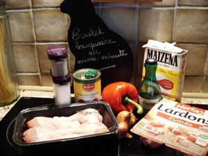 POULET BASQUAISE au micro-minute