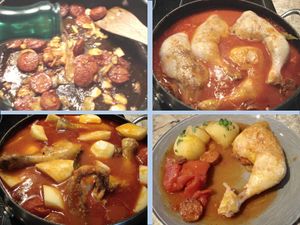 POULET SAUTE AU CHORIZO