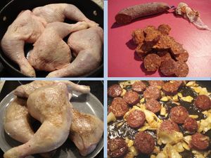 POULET SAUTE AU CHORIZO