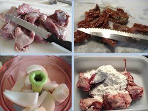 JOUES DE PORC AUX 2 TOMATES