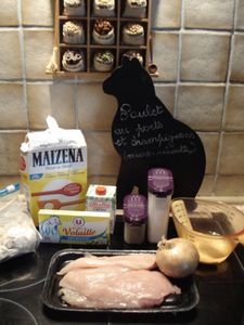 POULET AU PORTO ET CHAMPIGNONS