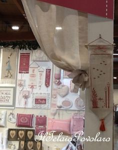 Bordo in lino, pannellino, ed angolino... del nostro stand naturalmente